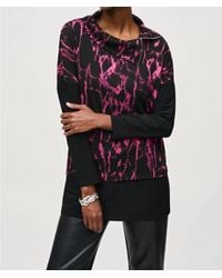 Joseph Ribkoff - Abstract Print Cowl Neck Boxy Top - Lyst