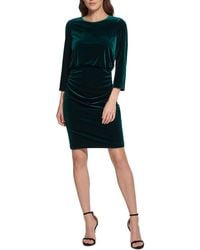 DKNY - Velvet Knee Cocktail And Party Dress - Lyst