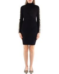 Michael Kors - Logo Tape Long Sleeve Dress, Size X-Small - Lyst