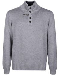 Fay - Virgin Wool Ribbed Turtleneck Sweater - Lyst