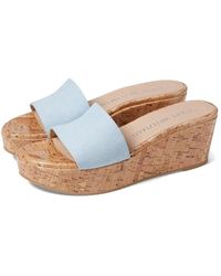 Stuart Weitzman - Summer Wedge Sandal 10 Degrade Leather Slide Khd894 - Lyst