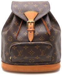 Louis Vuitton - Montsouris Canvas Backpack Bag (pre-owned) - Lyst