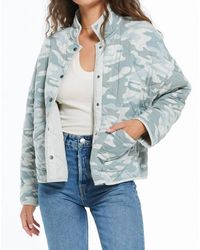 Z Supply - Mya Camo Quilted Jacket - Lyst