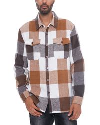 TRUEDAMES - Checkered Soft Flannel Shacket - Lyst