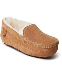Dearfoams - Fireside By Melbourne Genuine Shearling Moccasin Slipper - Lyst