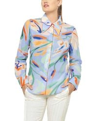 De Loreta - Carmela Blouse Jaleo Celeste - Lyst