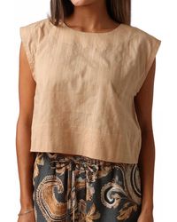 Shore Projects - Teagan Shadow Gingham Top - Lyst