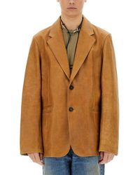 Our Legacy - Leather Opening Blazer - Lyst