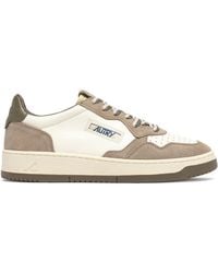 Autry - Low-Top Sneakers With Leather And Suede Panels - Lyst