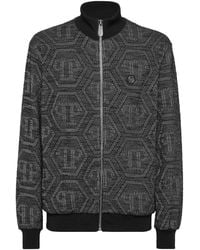 Philipp Plein - Jacquard Jogging Jacket Ls Monogram - Lyst