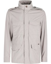 Moorer - Marble Denver Stp Hidden-Hood Polyester Jacket - Lyst