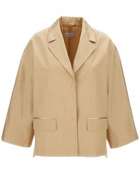 Alberto Biani - Silk Blend Boxy Jacket - Lyst