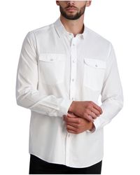 Karl Lagerfeld - Snap Front Slim Fit Button-down Shirt - Lyst