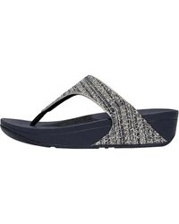 Fitflop - Lulu Shimmerweave Toe-Post Sandals Mix Gx5-231-045 - Lyst