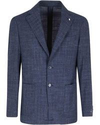 L.B.M. 1911 - Giacca Effetto Ratier Lana Cotone Blazer - Lyst