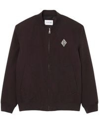 Lacoste - Refined Waterproof Bomber Jacket With Technical Details - Lyst