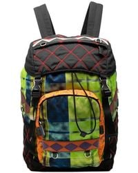 Prada - Triangle Logo Plate Backpack - Lyst