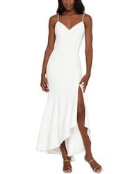 Xscape - Rhinestone Straps Long Cocktail And Party Dress - Lyst