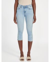 Guess - Violeta Denim Capri Pants - Lyst