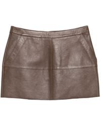 P.A.R.O.S.H. - Leather Mini Skirt - Lyst