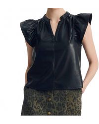 Melissa Nepton - Faux Leather Venora Top - Lyst
