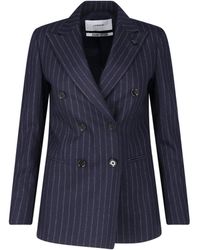 Lardini - Double-Breasted Pinstripe Blazer - Lyst
