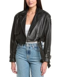 AllSaints - Ophelia Leather Jacket - Lyst