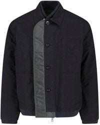 Sacai - Hybrid Button-Front Shirt Jacket - Lyst