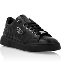 Philipp Plein - Crocco Lo-Top Sneakers Iconic Plein - Lyst
