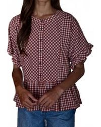 By Together - Sayler Ruffle Top - Lyst