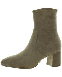 Anne Klein - City Faux Leather Zipper Ankle Boots - Lyst