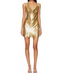 MY BEACHY SIDE - Draped Cowl Neck Mini Dress - Lyst