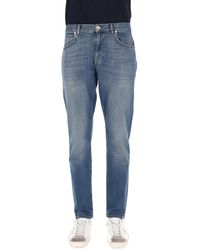 Eleventy - Denim Stretch Cotton Comfort Jeans - Lyst