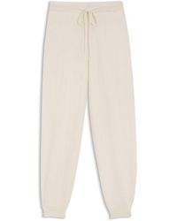 BOSS - Cashmere Tracksuit Bottoms With Cuffed Hems - Lyst