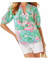 Lilly Pulitzer - Brinelle Short Sleeve Top - Lyst
