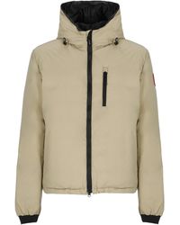 Canada Goose - Short Padded Jacket With Adjustable Drawstring And Iconic Emblem - Lyst