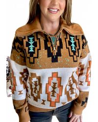Bibi - The Rowdy Aztec Sweater - Lyst