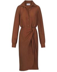 Anemos - The L. A. Button Down Dress - Lyst