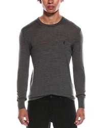 AllSaints - Allsaints Mode Wool Crewneck Sweater - Lyst