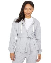 BCBGeneration - Hoodie Heather Wrap Tie Long Sleeve Gbo290 - Lyst