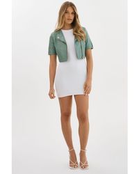 Lamarque - Kirsi Ch Cropped Biker Jacket - Lyst