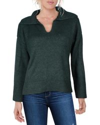Vince Camuto - Collar Knit V-Neck Sweater - Lyst