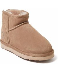 Dearfoams - Fireside By Riverland Genuine Shearling Micro Bootie - Lyst