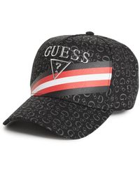 Guess Factory - Logo Striped Baseball Hat - Lyst