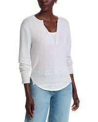 Elan - V-Neck Layered Top Sweater - Lyst
