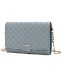 MKF Collection by Mia K - Gretchen Quilted Vegan Leather Envelope Clutch Crossbody - Lyst