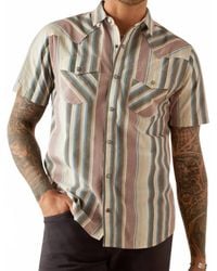 Ariat - Hughie Retro Fit Stripe Button Down Shirt - Lyst