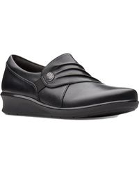 Clarks - Hope Roxanne Leather Slip On Fashion Loafers - Lyst