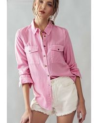 Trend:Notes - Chambray Button Down Shirt - Lyst