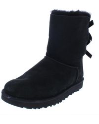 UGG - Bailey Bow Ii Suede Shearling Winter Boots - Lyst